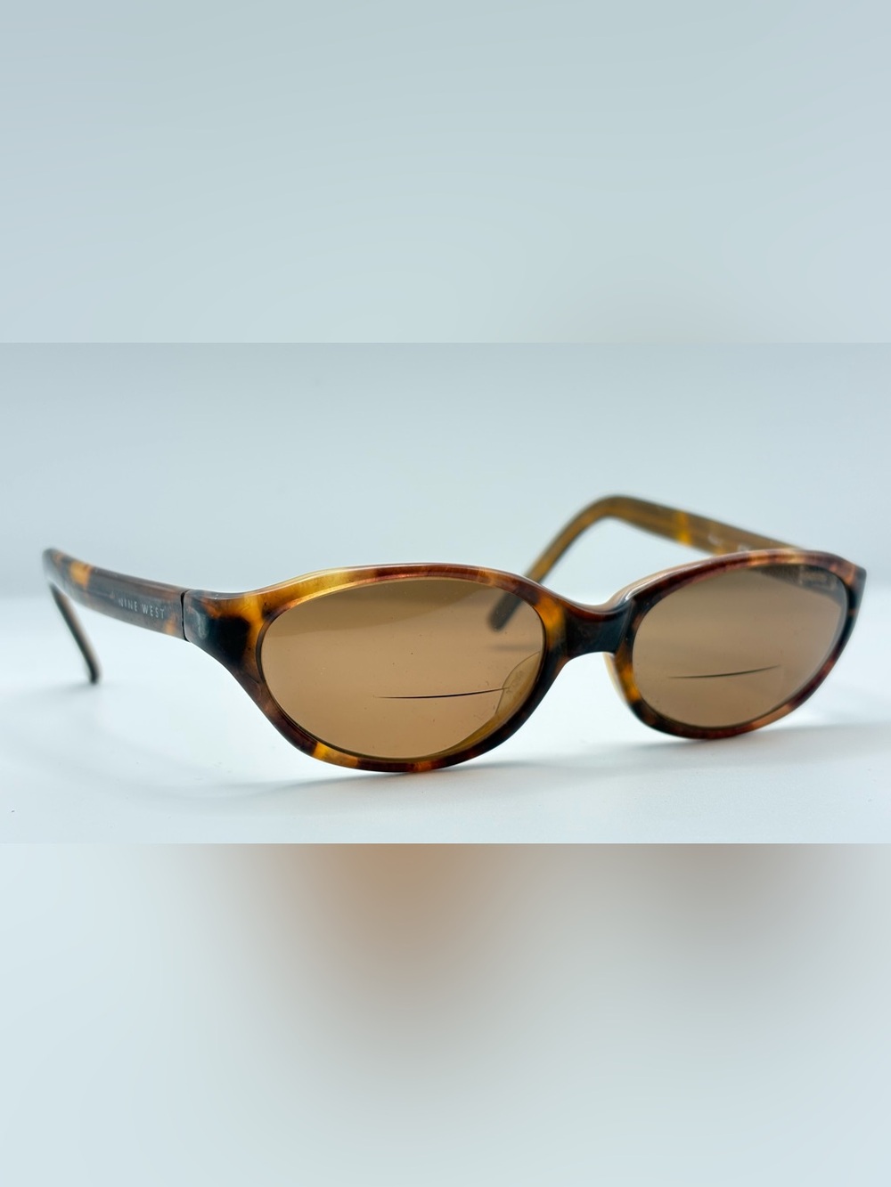 Nine West Brown Oval Sunglasses Frames Only